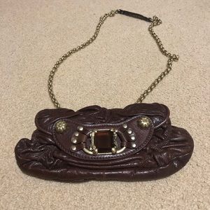Juicy Couture Brown Leather crossbody purse